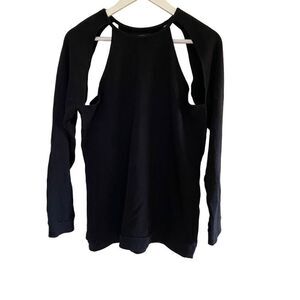 By Corpus La Ca Medium Black long sleeve sweater cut out shoulder